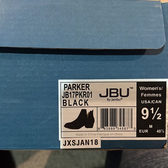 JBU by Jambu Women’s Parker Black Suede Ankle Booties - Picture 5 of 5